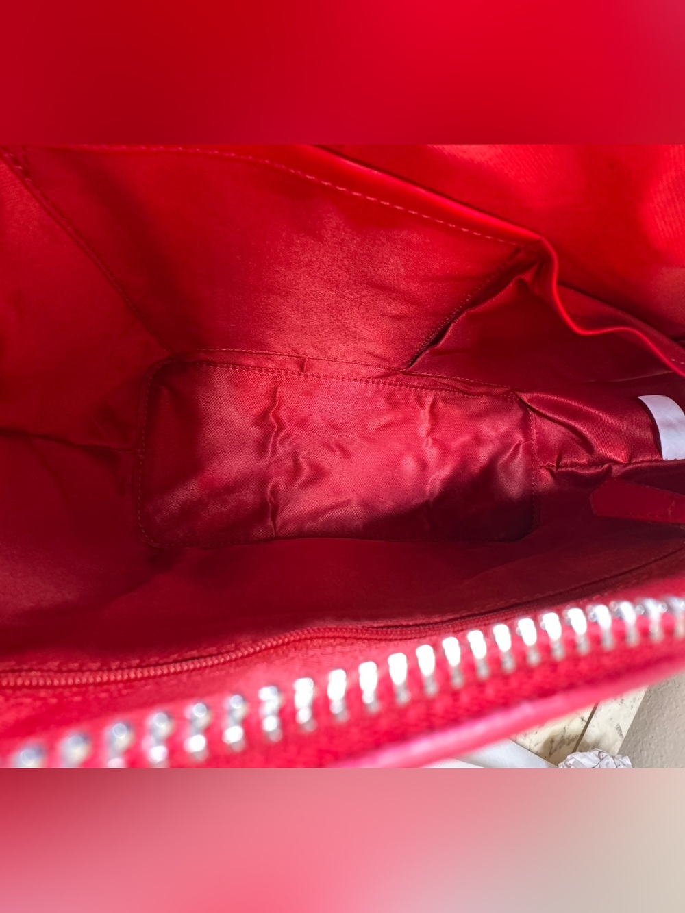 Jessica Moore Red Leather Tote Bag- crossbody - Picture 10 of 10